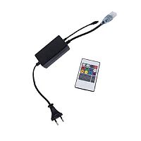 Контроллер для RGB светодиодной ленты Ecola RGB BLACK 220В 1КВт ПДУ IP20 картинка 